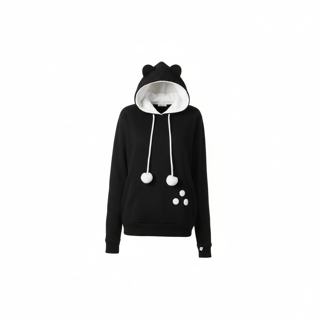 Unisex Cat Print Hoodie Sweatshirt For Cat Lovers
