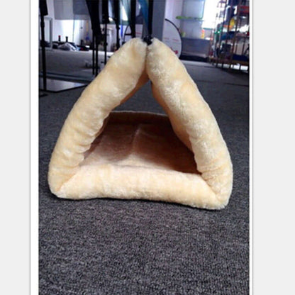 Suede Cat Tunnel Sleeping Bag Nest With Crinkle Sound
