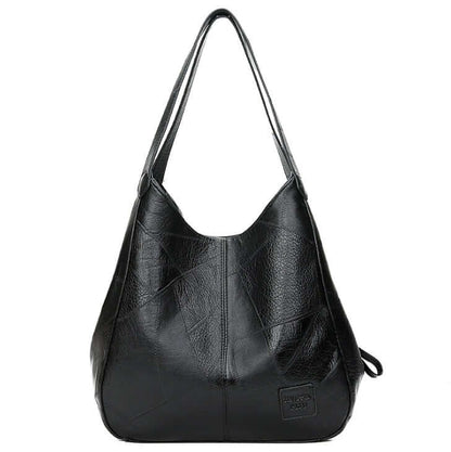 Women's Handbag PU Leather - Elegant & Practical Shoulder Bag in black, perfect for daily use and special occasions.