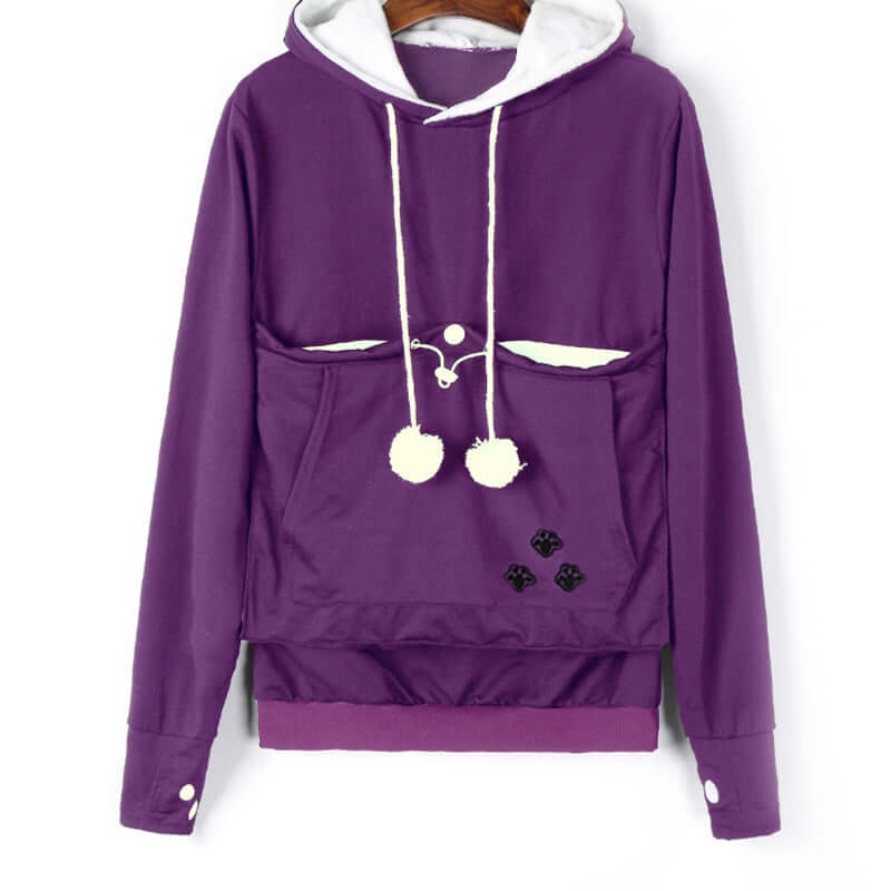 Unisex Cat Print Hoodie Sweatshirt For Cat Lovers