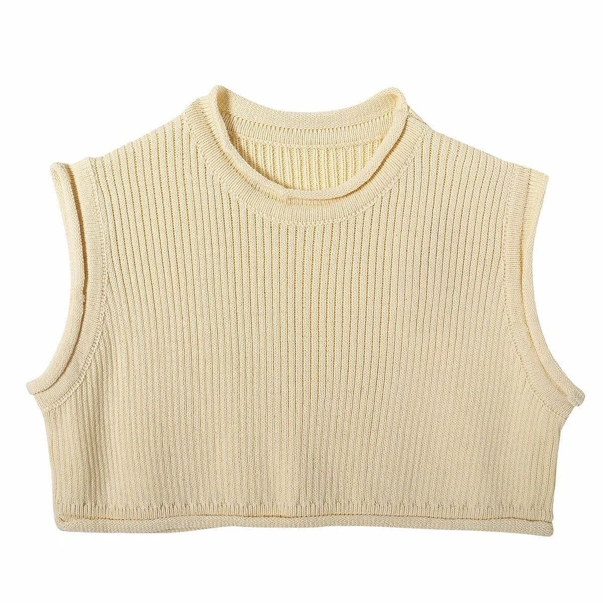 Knitwear top vest woman