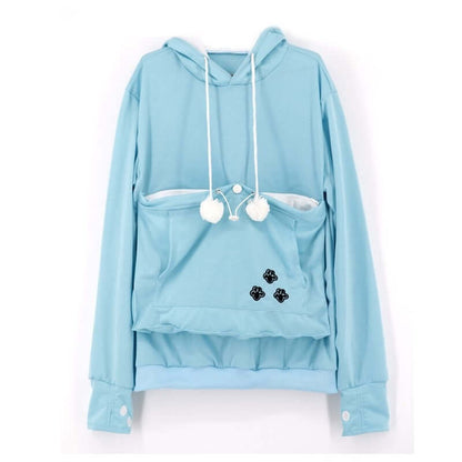 Unisex Cat Lover Hoodie Sweatshirt Cotton Blend