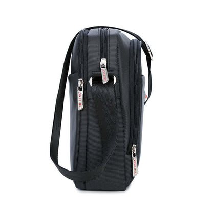 Men's Bags, Oxford Cloth Bags, Handbags, Fashion Shoulder Bags, Messenger Bags, Business Bags side view with zippers