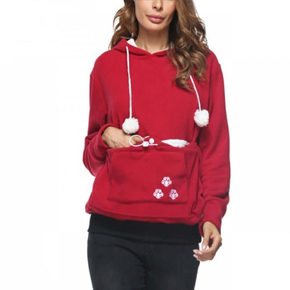 Unisex Cat Lover Hoodie Sweatshirt Cotton Blend