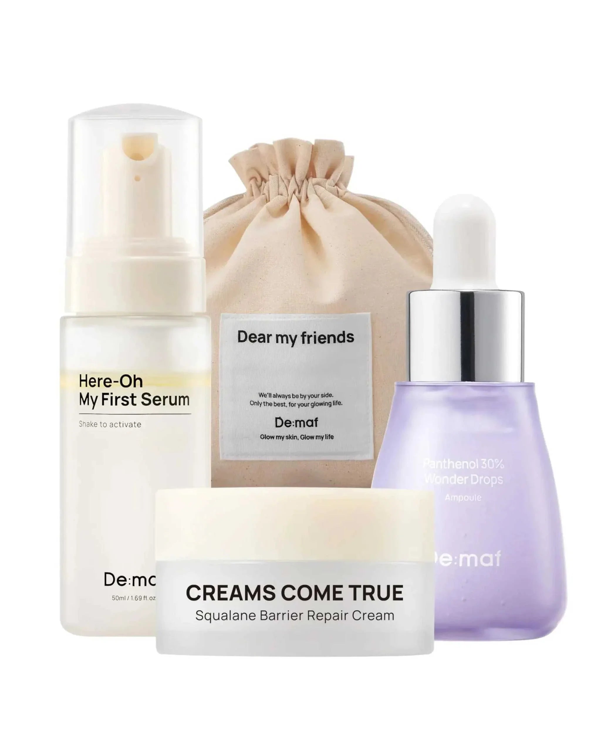 Kit Découverte De:maf Welcome - 3 Soins Essentiels + Trousse Voyage Hydratation