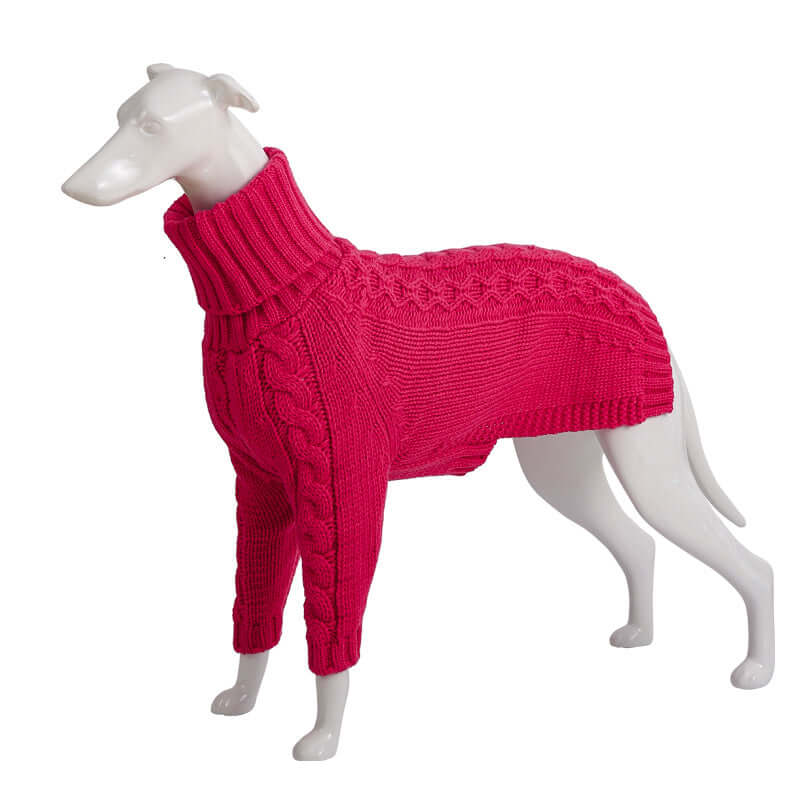 Winter High Neck Knit Dog Sweater