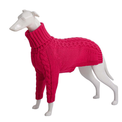 Winter High Neck Knit Dog Sweater