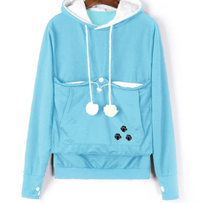 Unisex Cat Print Hoodie Sweatshirt For Cat Lovers