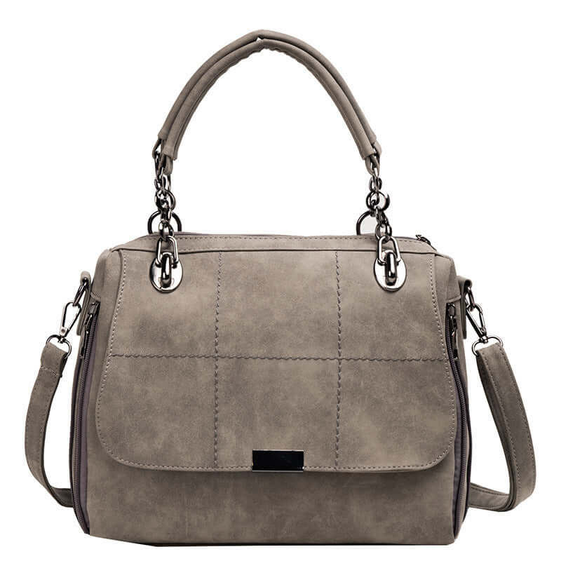 Stylish large capacity matcha green shoulder bag, a fashionable PU leather tote for travel and everyday use.