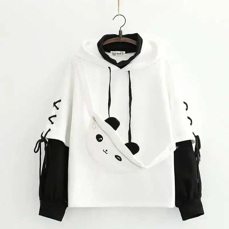 Sweat Capuche Polaire Femme Panda - Design Kawaii Confort Doux