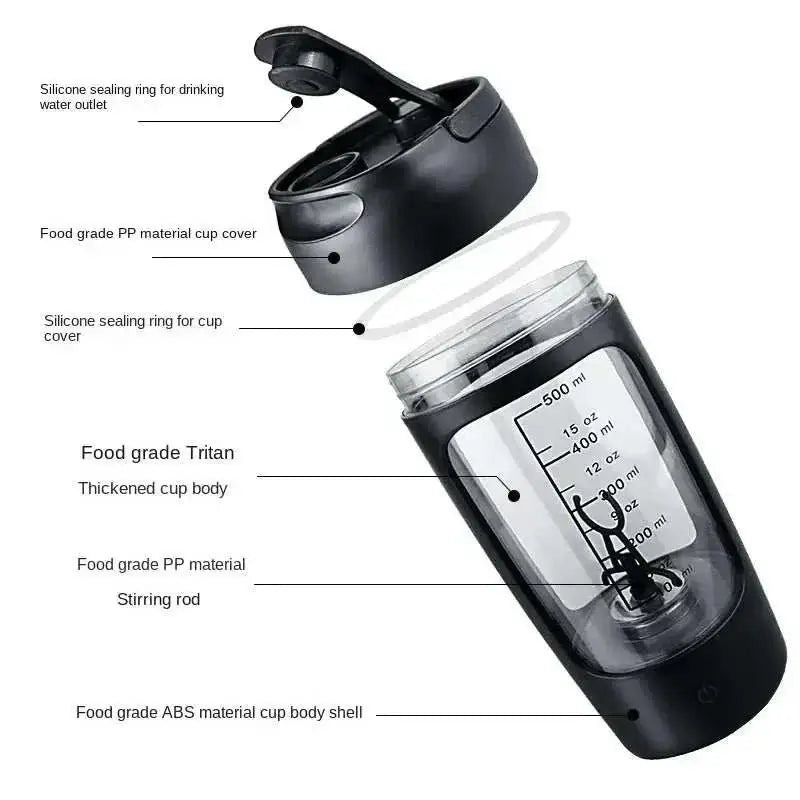 Bouteille Shaker à Protéine de Lactosérum Électrique Portable Mbshop
