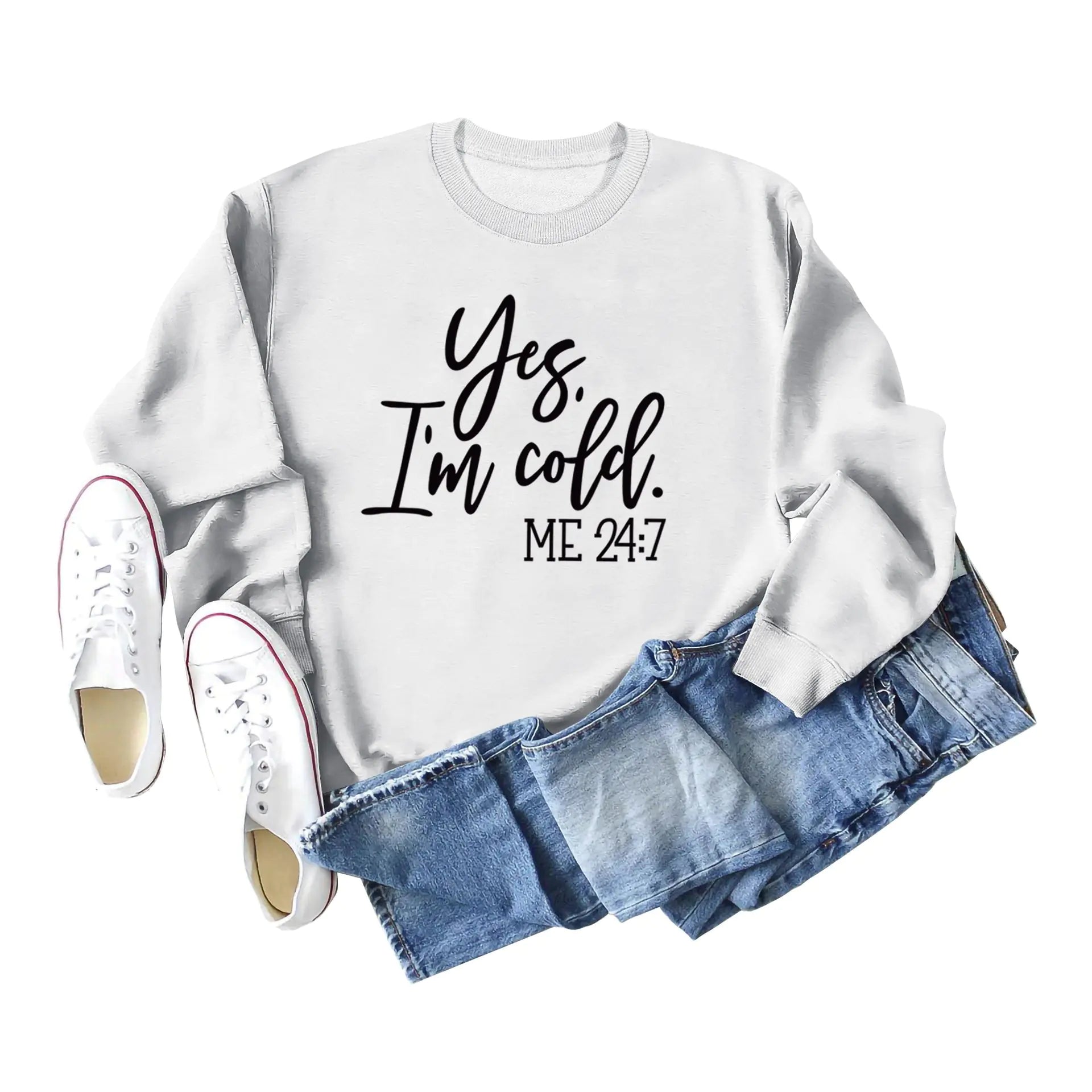 Sweatshirt Oversize 'Oui j'ai Froid' - Style Streetwear Urbain