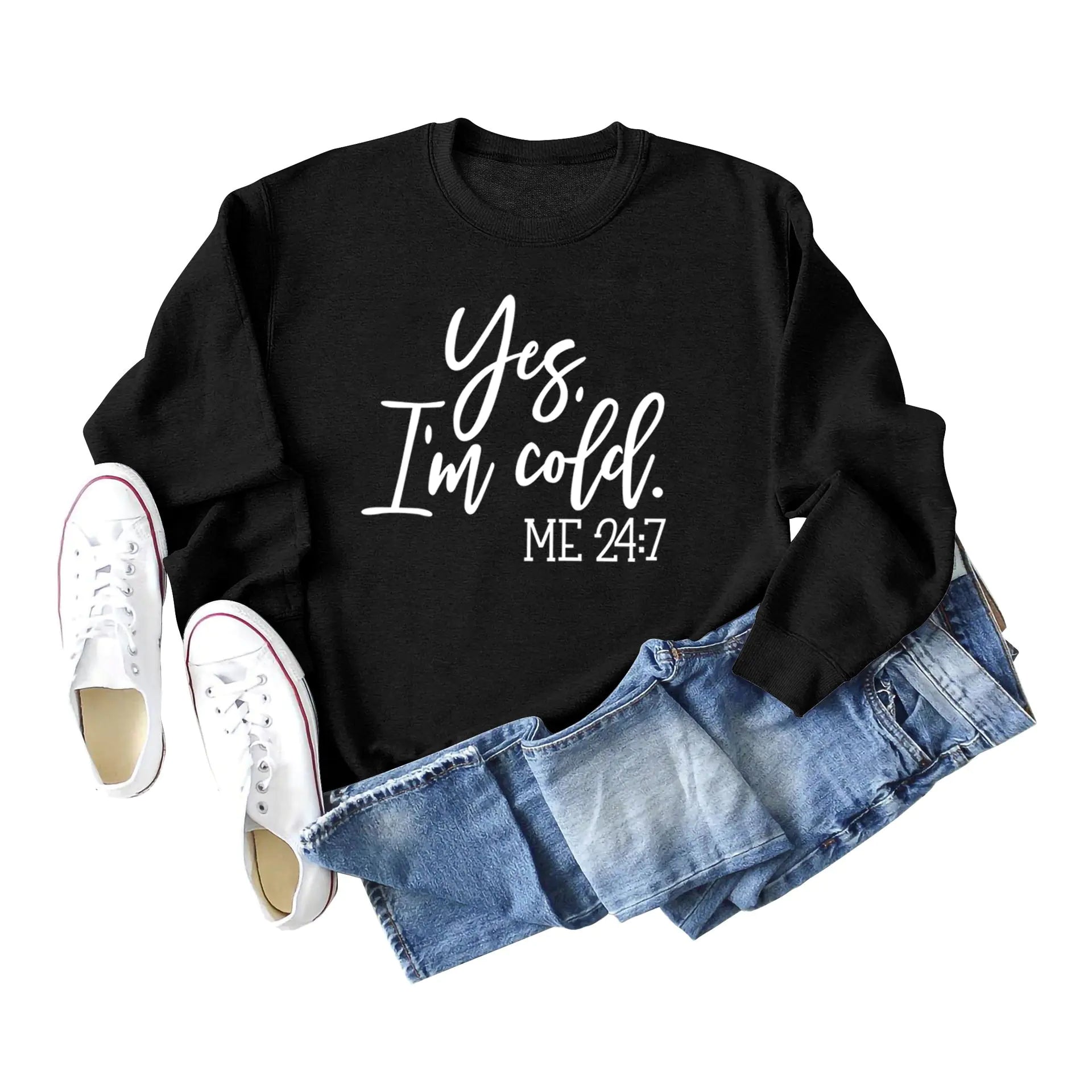 Sweatshirt Oversize 'Oui j'ai Froid' - Style Streetwear Urbain