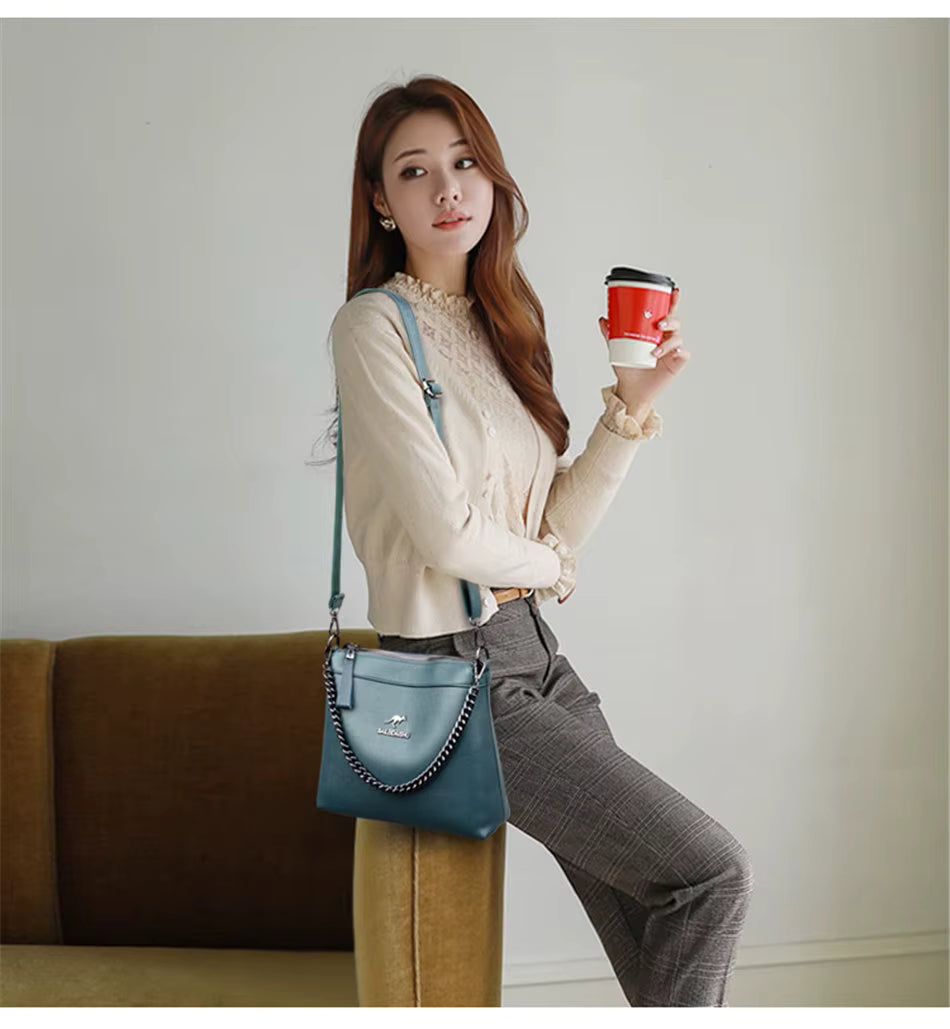 Sac Seau Minimaliste Élégant - Grande Capacité Bandoulière