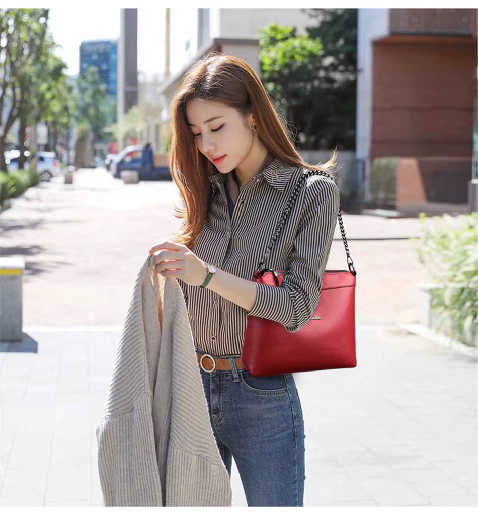 Sac Seau Minimaliste Élégant - Grande Capacité Bandoulière