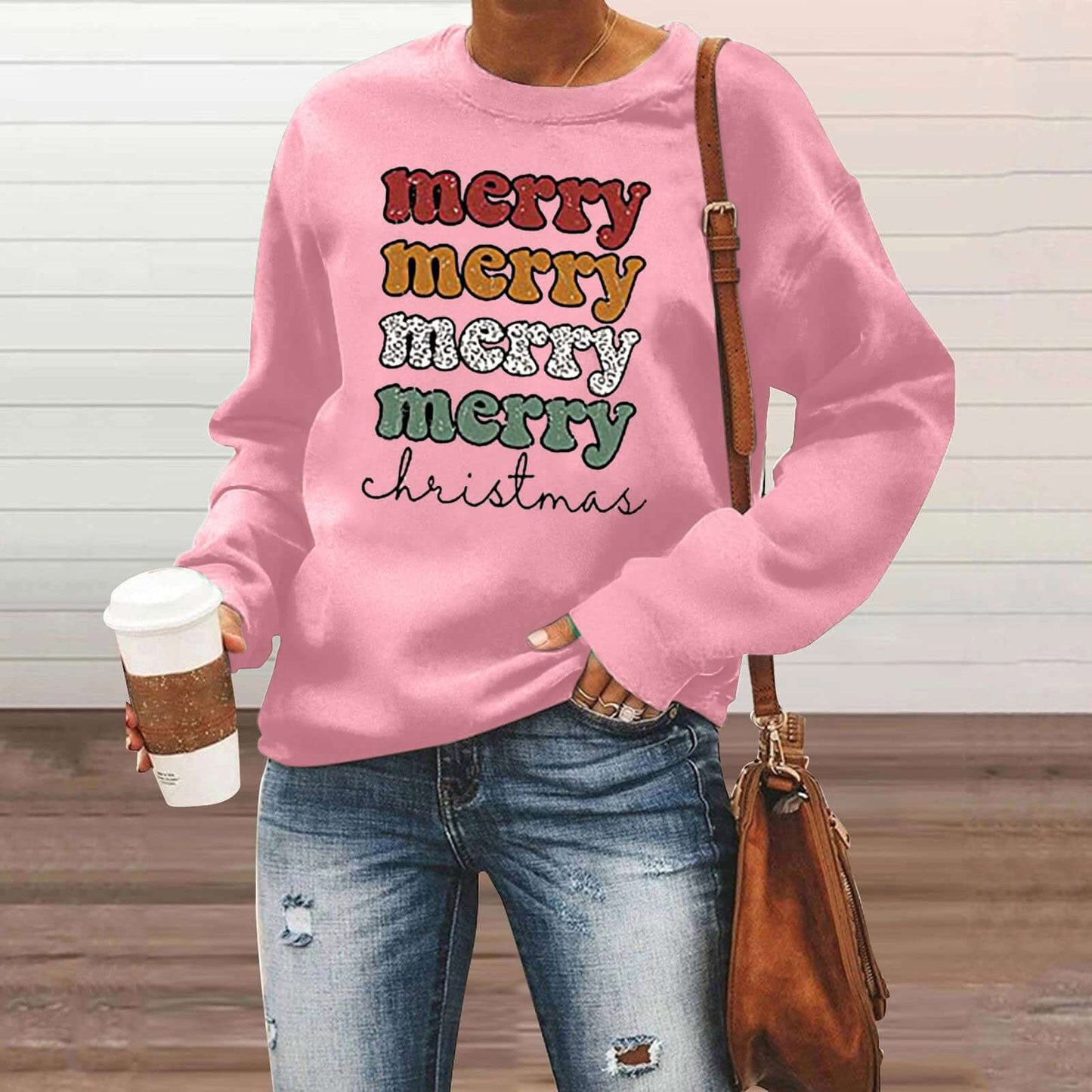 Unisex Christmas Fleece Hoodie Sweatshirt Pullover