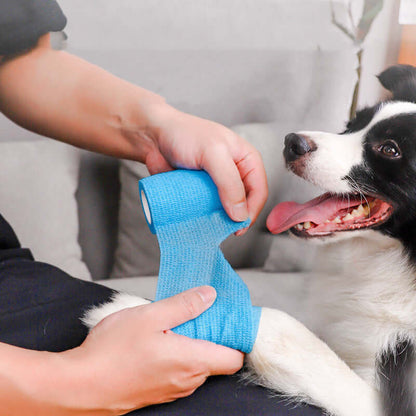 Self-Adhesive Elastic Pet Bandage Wrap for Dogs