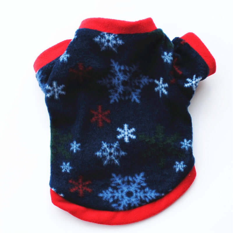 Dog Christmas Clothing Optional Classic Pattern Christmas Hat Ginger Cake Autumn And Winter Pullover Fluffy Jacket Warm Hoodie.