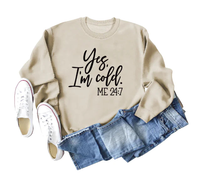 Sweatshirt Oversize 'Oui j'ai Froid' - Style Streetwear Urbain