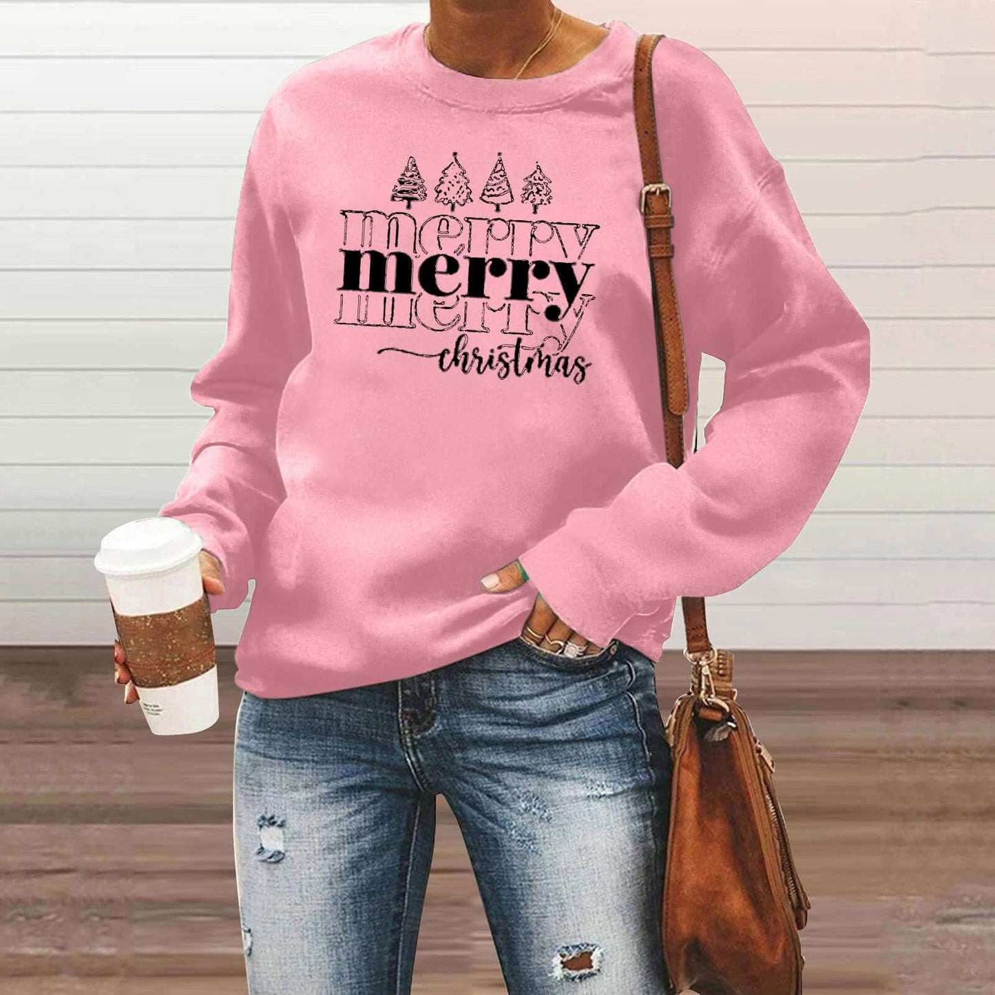 Unisex Christmas Fleece Hoodie Sweatshirt Pullover