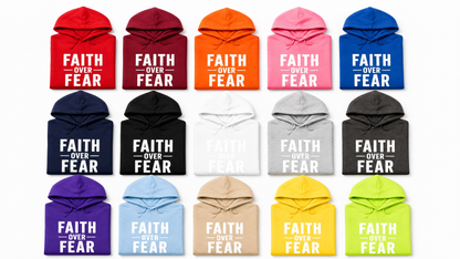 Faith Over Fear Graphic Hoodie With Fleece Lining