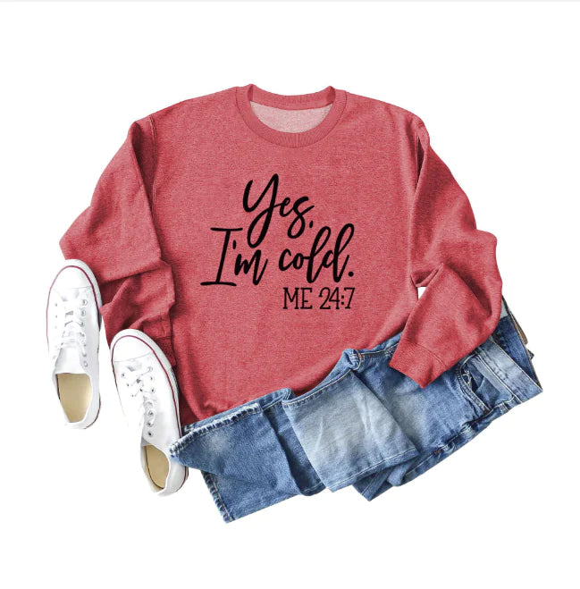Sweatshirt Oversize 'Oui j'ai Froid' - Style Streetwear Urbain