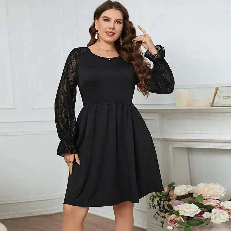 Robe Automne Grande Taille - Manches Longues Sexy Femme